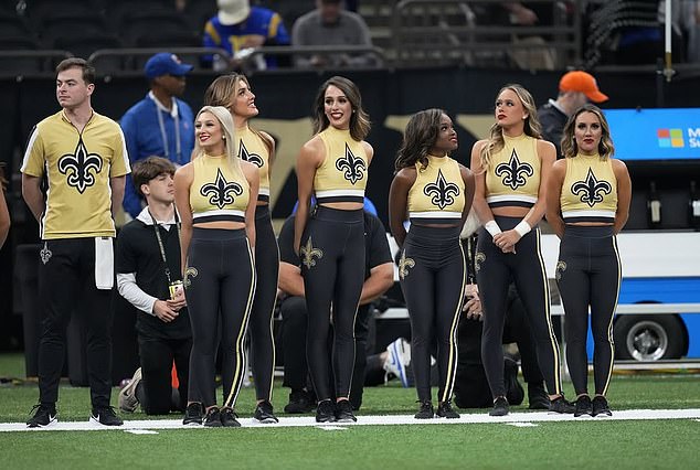 The Saints and Vikings are among 12 NFL teams to have male cheerleaders in their squads