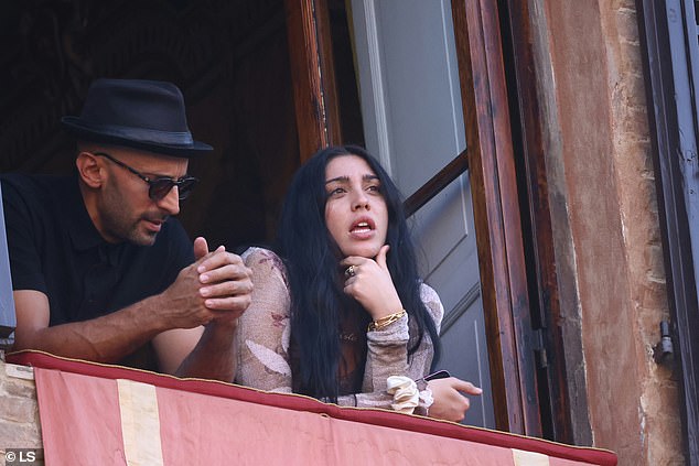 Eldest daughter Lourdes, 28, also joined in on the fun as she larked around with her siblings