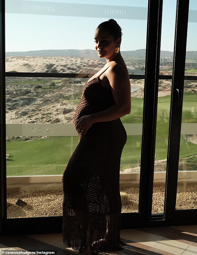 In late July, she also took to Instagram to share a series of photos of herself posing in a semi-sheer, woven summer dress during a tropical getaway
