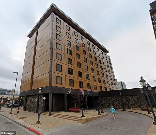 The documents were found at Hotel Captain Cook, 20 minutes from the Anchorage base