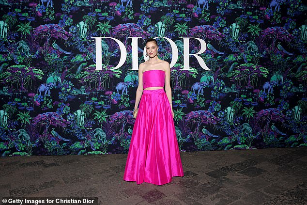 A former model for Chanel and Valentino, she has been a global ambassador for Dior since 2021 and regularly graces the front row at the brand's fashion week shows