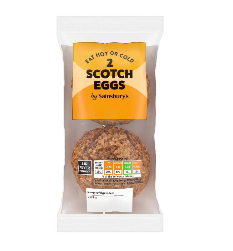 Sainsbury's Scotch eggs (2 pack).
