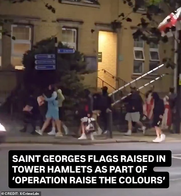 Tower Hamlets Council said any flags put up as part of the campaign would be taken down