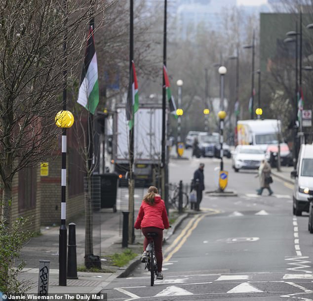 The council previously came under fire for allowing Palestinian flags to be displayed on council buildings and lampposts after the conflict in Gaza began (seen in 2024)