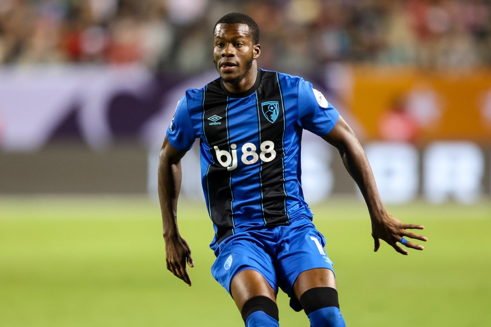 Dango Ouattara of AFC Bournemouth playing soccer.