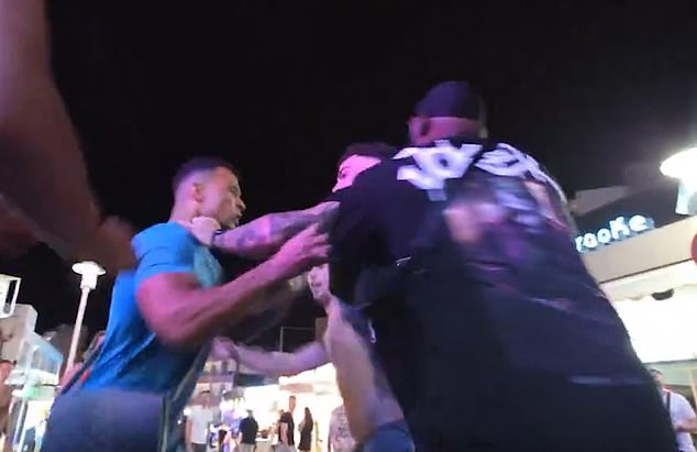 HSTIKKYTOKKY was live streaming as he was filmed shoving and unleashing a flurry of punches against the group of men before the fight was broken up