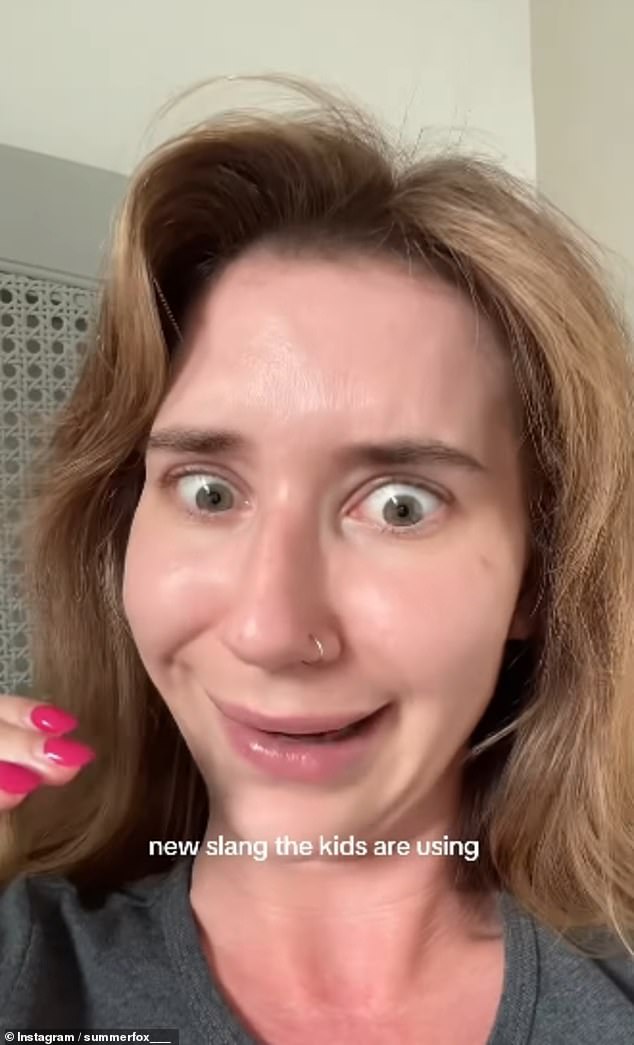 Content creator Summer Fox, from London, decided to text her 12-year-old cousin to test her knowledge of words popular with those in their teens and early twenties but was surprised by how few she knew