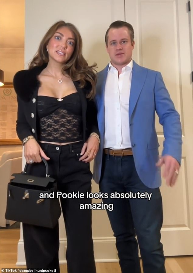 Jett Puckett and his wife, Campbell, have amassed 1.5million followers on TikTok, where they are known for showing off their outfits and for being affectionate to each other