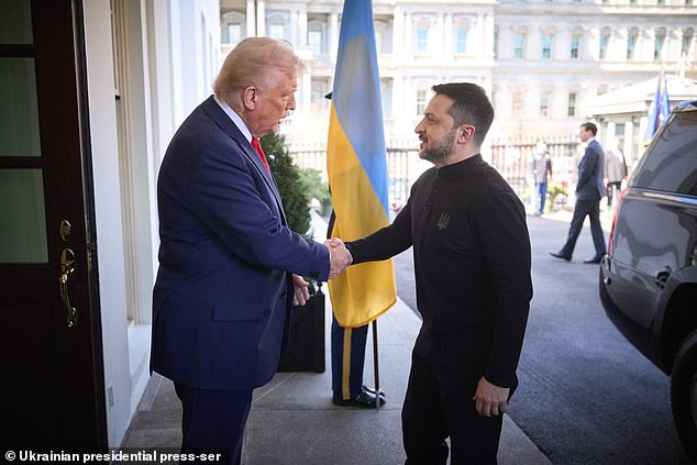 President Zelensky arriving in casual combat clothes at the White House in February, which led to questions from reporters and allegedly irritated the US President