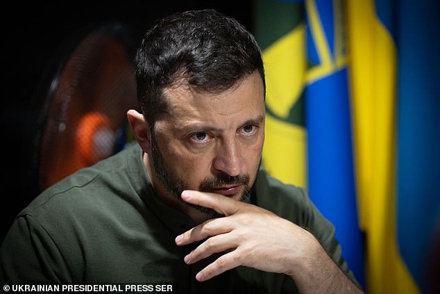Ukraine's President Volodymyr Zelensky meets Ukrainian soldiers in Kharkiv region