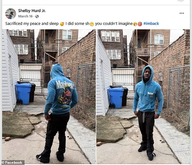 Hurd had a lengthy criminal history and was a serial burglar. He broke into his final victim's home wearing gloves and carrying a screwdriver. The above Facebook post was made shortly after he was released on parole for robbery charges in February