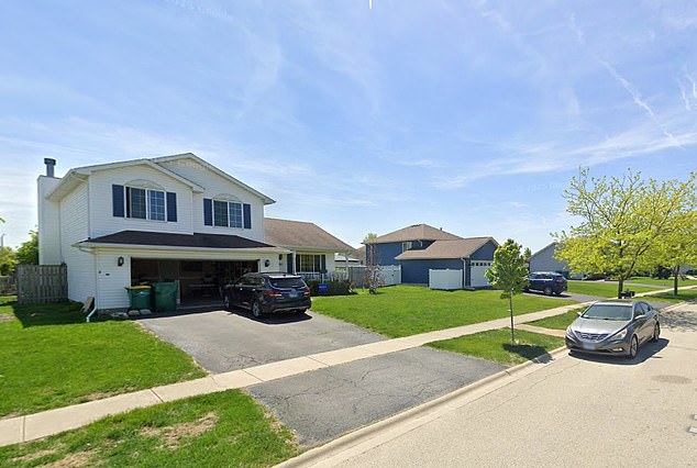 Hurd broke into a street on this peaceful street in Joliet at 10:30pm last Tuesday. A young mother who was inside rushed upstairs to hide her baby in a closet, then shot Hurd in the head as he broke into the bedroom