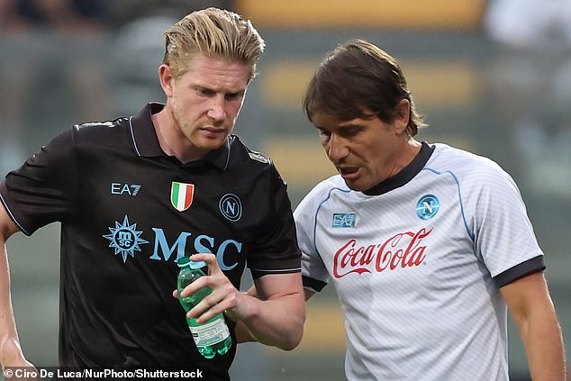 The England international could be set to link up with former Chelsea head coach Antonio Conte and ex-Man City star Kevin de Bruyne in Naples