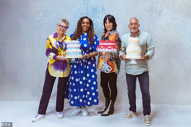 Series 16 will see 12 contestants go head to head in the famous tent under the watchful eye of returning judges Paul Hollywood and Prue Leith and hosts Alison Hammond and Noel Fielding