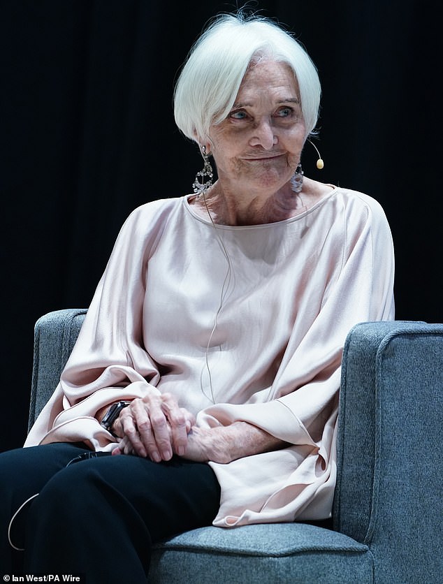Dame Sheila Hancock (pictured in November last year), 92, said she still goes to the gym and exercises regularly