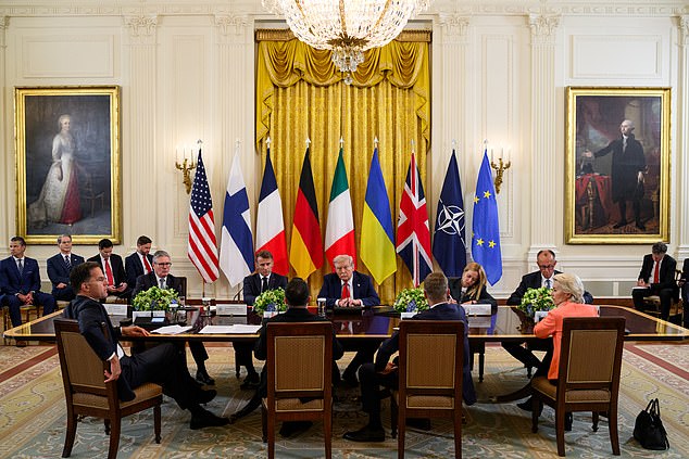 Trump, Zelensky and European leaders meet at the Oval Office on Monday