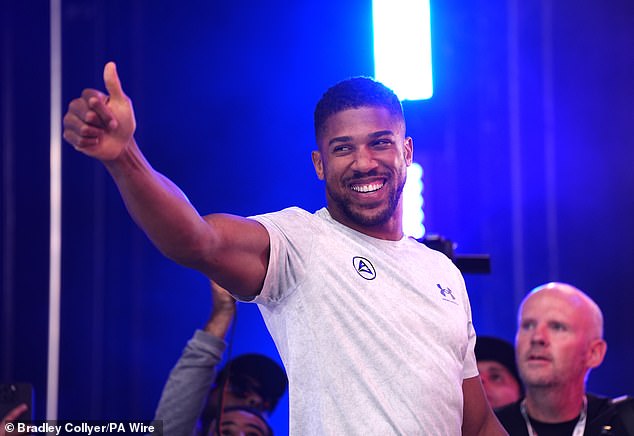 It would also make the winner twice as rich as Sir Andy Murray on £100m, leave £75m England captain Harry Kane in the dust and just head of Anthony Joshua (pictured) on £195m