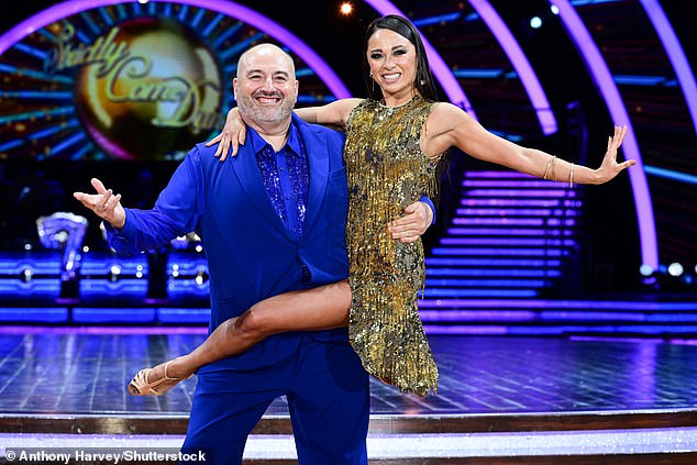 Eagle-eyed viewers of the show rallied up on social media platform to discuss the fate of the freshest celeb contestants as well as potential matches, after the stellar 2025 line-up was revealed (pictured ex contestant Wynne Evans and pro Katya Jones)