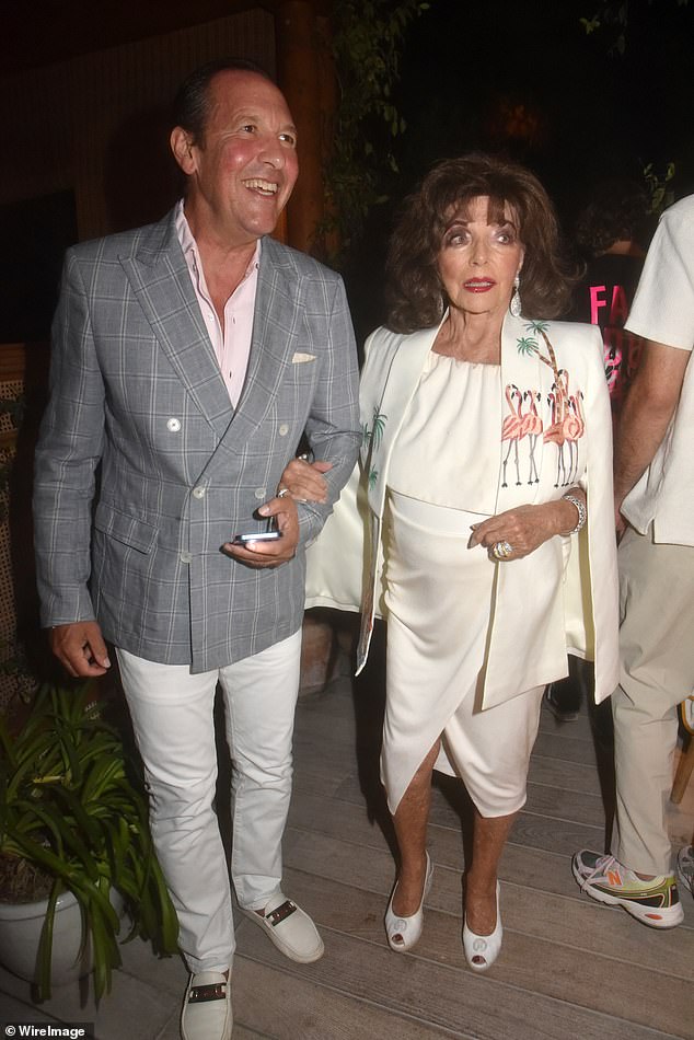 It comes after the actress recently enjoyed a swanky outing with her husband Percy Gibson at a lavish dinner party in St Tropez