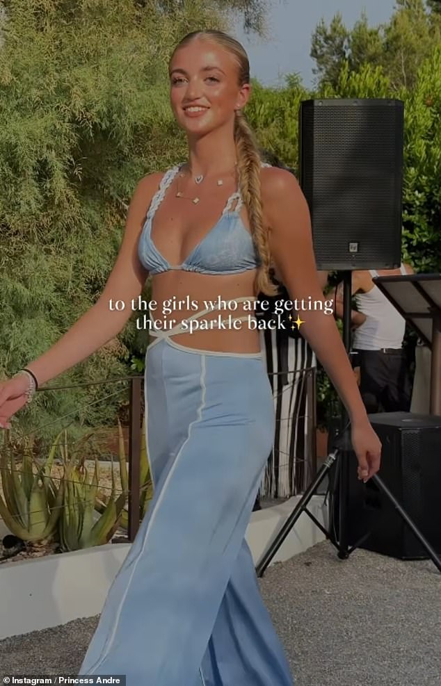 As Alex shared the video on social media, Princess took to Instagram to share a post telling her followers that she's 'got her sparkle back'