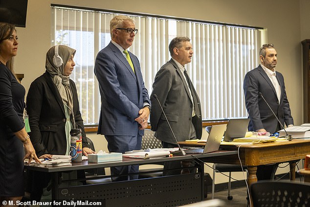 Zahraa's lawyer Tim Leary (second from left) and Ihsan's attorney Erik Kaeding (second from right) did a good job at creating doubt for the jury