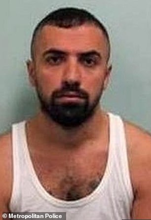 Meanwhile, another Tottenham Turks senior leader, Izzet Eren (pictured), was arrested in Moldova two years ago after absconding from prison in Turkey