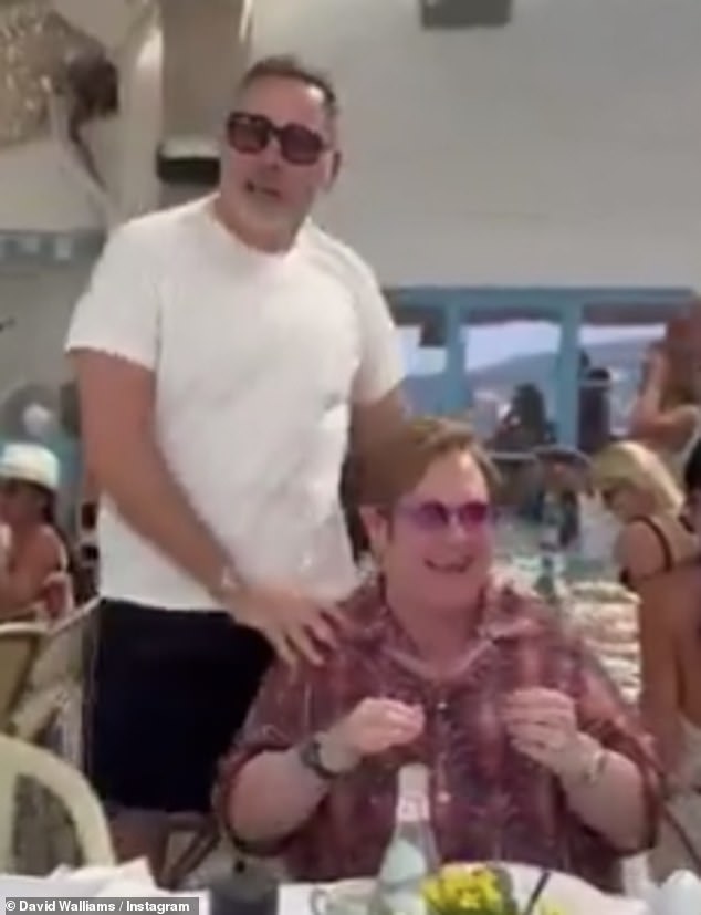 The comedian, 53, couldn't contain his excitement when Whitney Houston's I Wanna Dance with Somebody was played, much to the amusement of the pop icon, 78