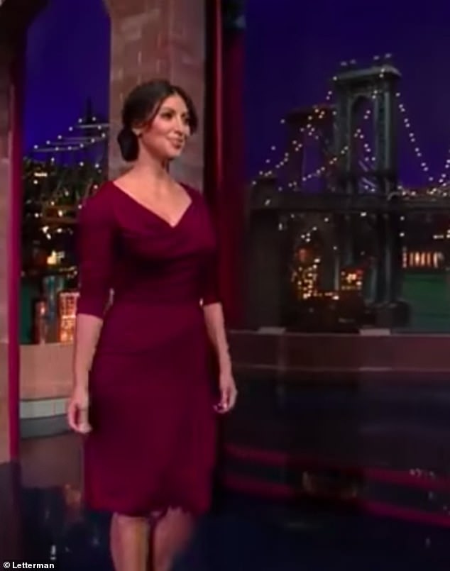 The businesswoman and influencer, 44, made her first ever late-night television appearance was on the Late Show with David Letterman in August 2008