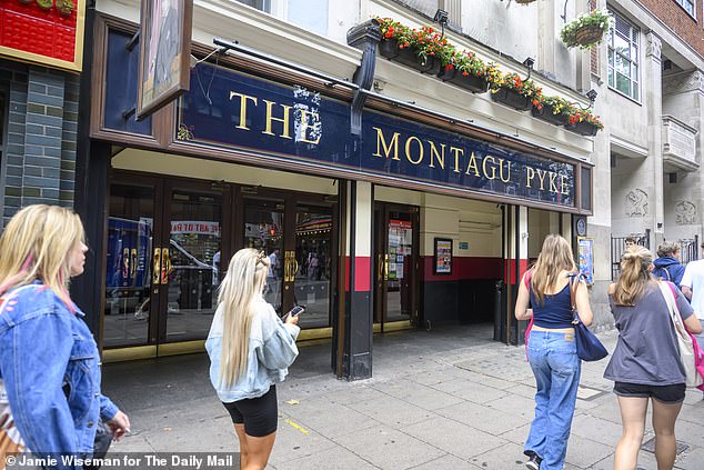 Ms Halsey is one of many fans of BrewDog's beer who are opting to drink it out of Wetherspoons (Soho branch pictured) who themselves stock the brewer's Punk IPA across their 794 UK venues