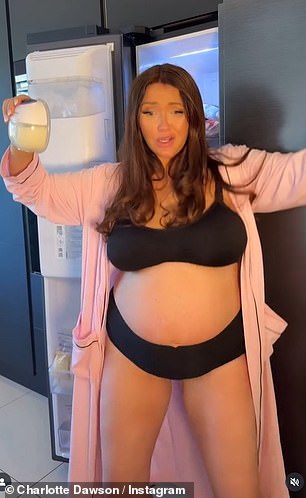 Charlotte told how she has lost 6lbs in the last three weeks (pictured in April)