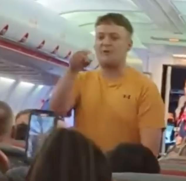 The plane was forced to stay on the ground until it eventually took off again at 11.10pm, more than four hours after its scheduled departure time