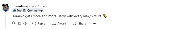 After the photos emerged, fans have taken to Reddit to share their thoughts