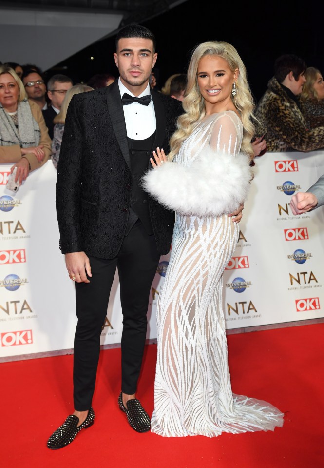 Tommy Fury and Molly-Mae Hague at the National Television Awards.