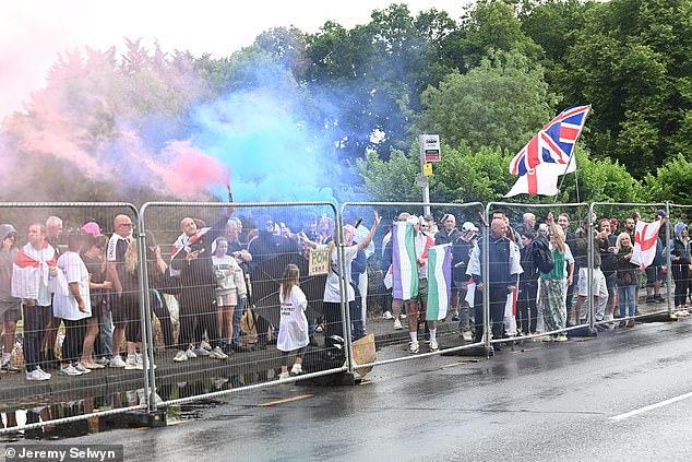 A series of protests have taken place since the arrest of an asylum seeker for three alleged offences, leading to 28 arrests