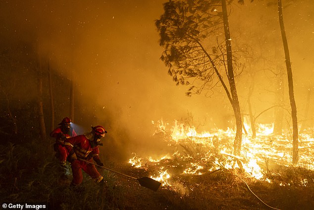 Prime Minister Pedro Sánchez warned that 'difficult hours remain' as exhausted emergency crews continue battling infernos that have destroyed villages