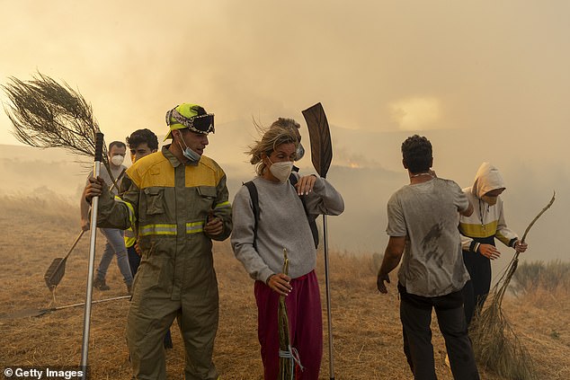 Thanks to Tuesday's lower temperatures, fire crews had an advantage in battling the blazes