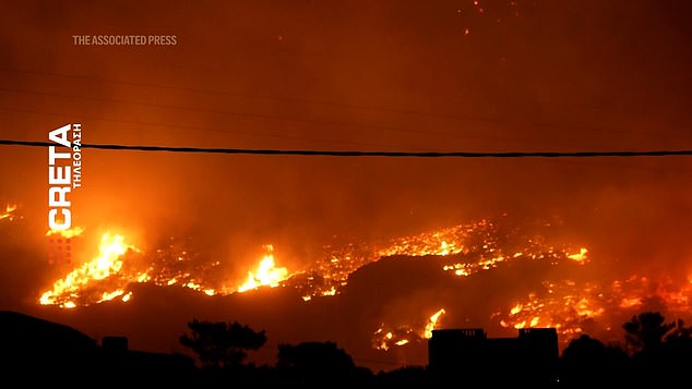 Last month, huge fires consumed several areas in the popular holiday island of Crete
