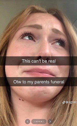 In the months after the killings, Patrick posted numerous TikToks about the murders and shared selfies of herself mourning her parents, including one on her way to their funeral