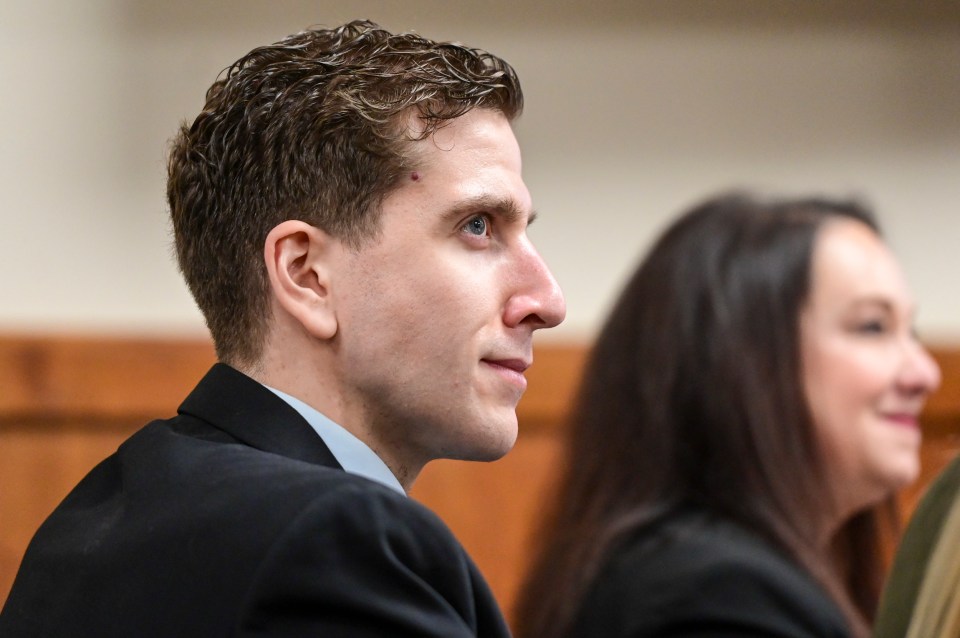 Bryan Kohberger at a motion hearing.