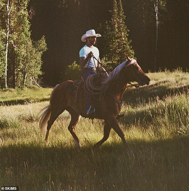 The Billboard Music Award winner, who bought his own horse earlier this year, showed off his riding skills