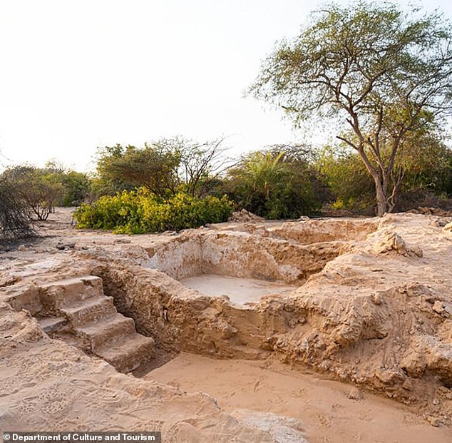 It was found among the ruins of a church and monastery, suggesting a Christian community flourished on the island during the seventh and eighth centuries