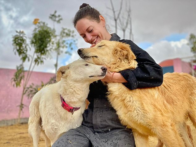 Claire began fundraising for the shelter in 2017 before finding out it was a 'death camp for dogs'