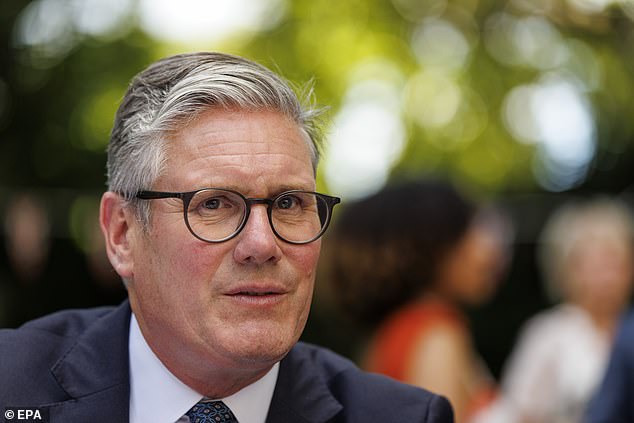 Keir Starmer (pictured) previously promised not to raise taxes on working people
