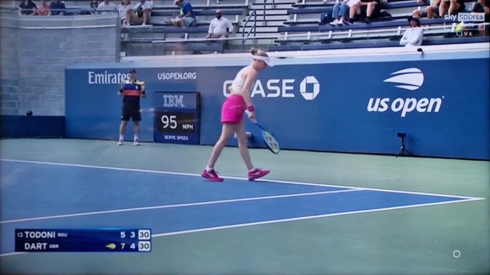 A tennis player at the US Open.