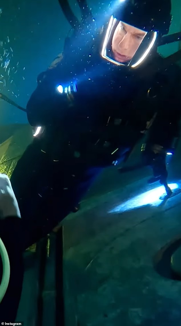 'I trained for over a year to be able to physically handle the amount of oxygen deprivation,' he said in the clip's voiceover