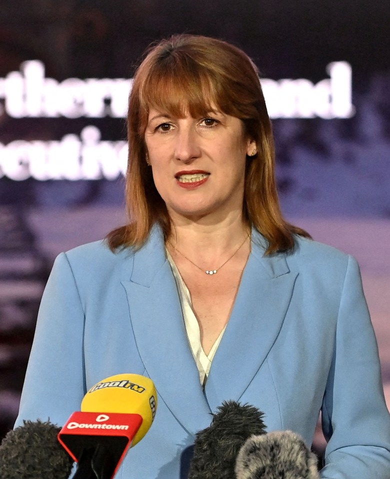 Rachel Reeves, Chancellor of the Exchequer, speaking at Studio Ulster.