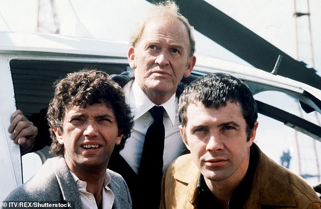 The pair are famously known as British TV's most popular crime-fighters of the 1980s, Bodie and Doyle (pictured with Gordon Jackson centre)