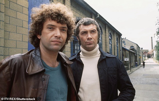 Martin and Lewis, who looked as though were best pals onscreen in The Professionals, couldn't stand each other in real life (pictured together in The Professionals in 1979)
