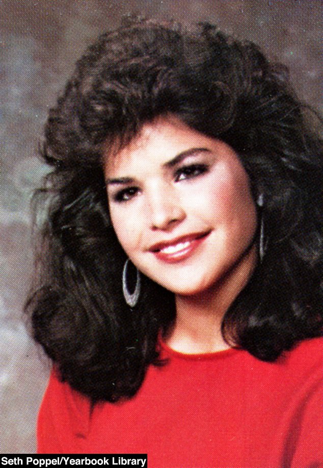 Lauren pictured during her senior year at High School in Albuquerque in 1987 as an 18-year-old