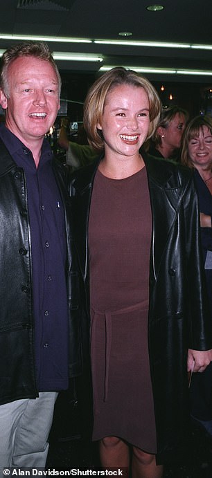 The Britain's Got Talent star with former husband Les Dennis at the premier of Girls Night in the late 90s